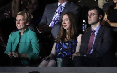 Chelsea Clinton, Marc Mezvinsky, Elizabeth Warren Chelsea Clinton, Marc Mezvinsky, Elizabeth Warren