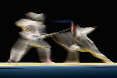 Olympians in motion: Women's Fencing