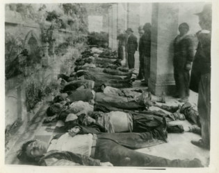 BOGOTAZO: The dead are laid out in Cementerio Central after the riots The dead are laid out in Cementerio Central after the riots