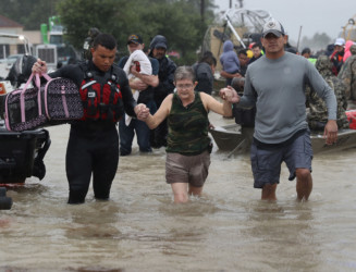 Houston seeks refuge from Harvey