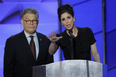 Sen. Al Franken and comedian Sarah Silverman Sen. Al Franken and comedian Sarah Silverman