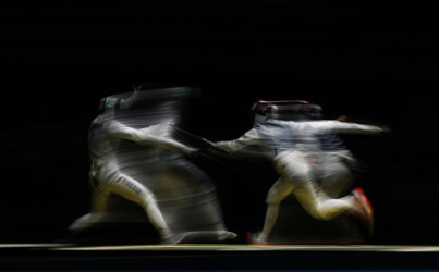 Olympians in motion: Women's Fencing