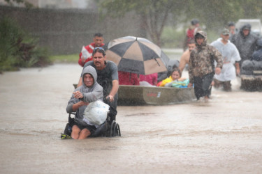 Houston seeks refuge from Harvey