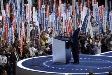 Bill Clinton Bill Clinton greets the convention