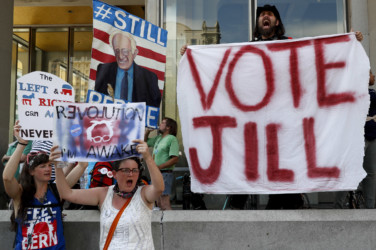 Bernie protesters Bernie protesters