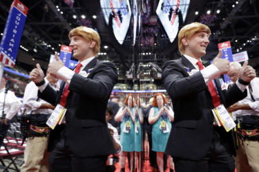 Trump impersonator Trump impersonator on convention floor