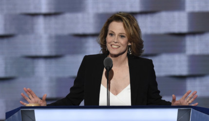 Sigourney Weaver Actress Sigourney Weaver on stage
