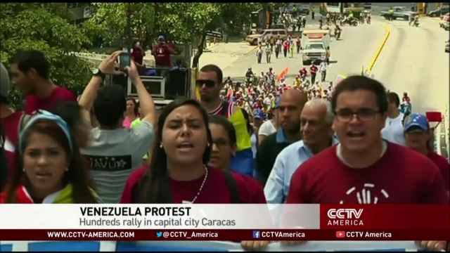 Venezuela Protest: Hundreds rally in capital city Caracas