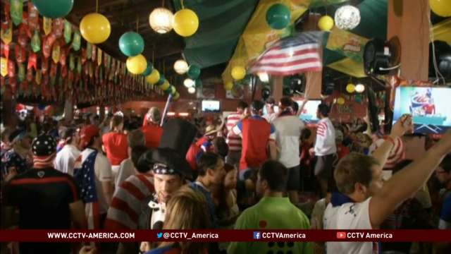 Excitement over U.S. World Cup success plays out at home