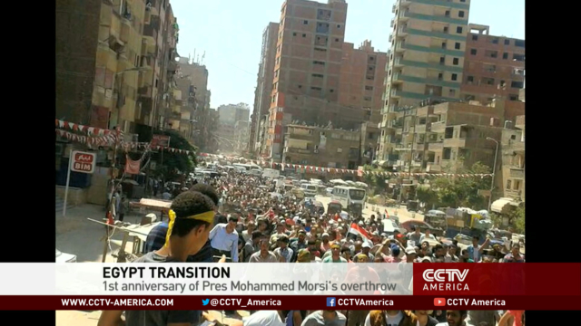 Protests on anniversary of Morsi ousting