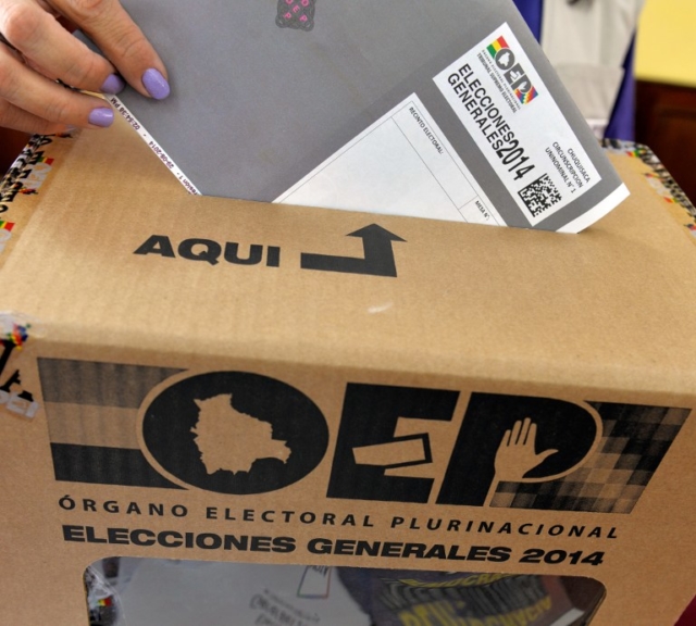 Bolivia ballot box