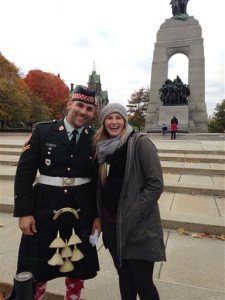 Cpl. Nathan Cirillo was killed on Wednesday as he guarded the National War Memorial in Ottawa, Ontario.