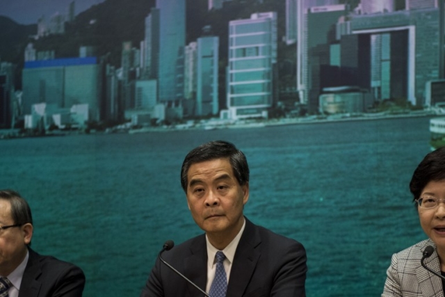 Hong Kong's Chief Executive Leung Chun-ying