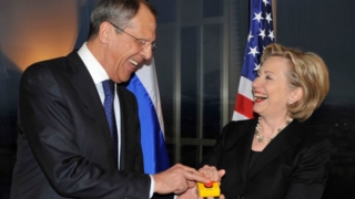 Clinton Lavrov US Russia Reset button