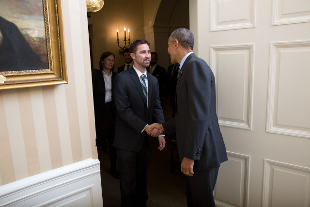 Andrew Smith meets President Barack Obama