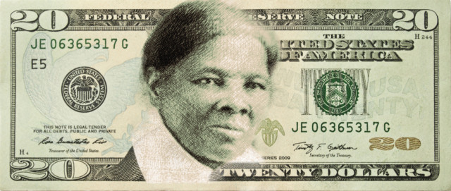 CCTV America photo illustration of Tubman on a $20 bill.
