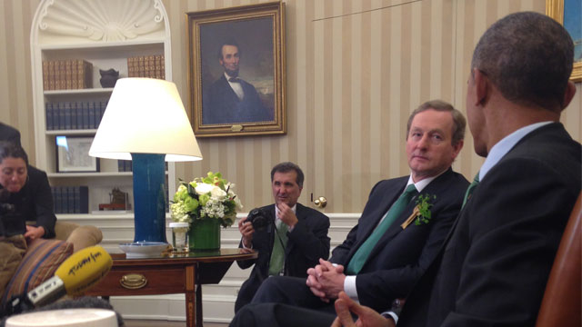 Irish Prime Minister Enda Kenny meet with President Obama