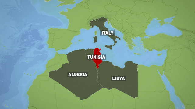 N AFRICA TUNISIA MAP
