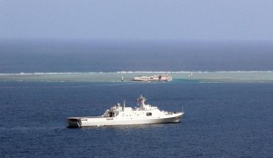 The Nanhai Fleet of China's Navy conducts a three-day patrol of the Nansha islands in the South China Sea in January 2014.  [Photo/Xinhua]