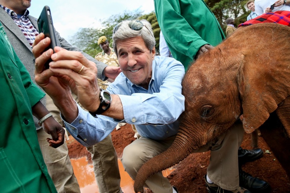 Kerry elephant selfie