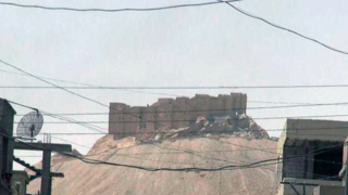 This picture released on Thursday, May 21, 2015 by the website of Islamic State militants, shows the Palmyra castle is seen from the Syrian town of Palmyra that was captured by the Islamic State militants after a battle with the Syrian government forces, Syria. (The website of Islamic State militants via AP)