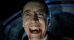 Lee as the title character in "Dracula" in 1958. (Public domain)