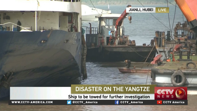 Salvage mission continues on Yangtze River