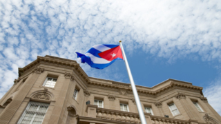 Cuban flag raised over Havana's embassy in Washington