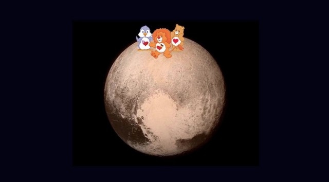 Pluto and Care Bears