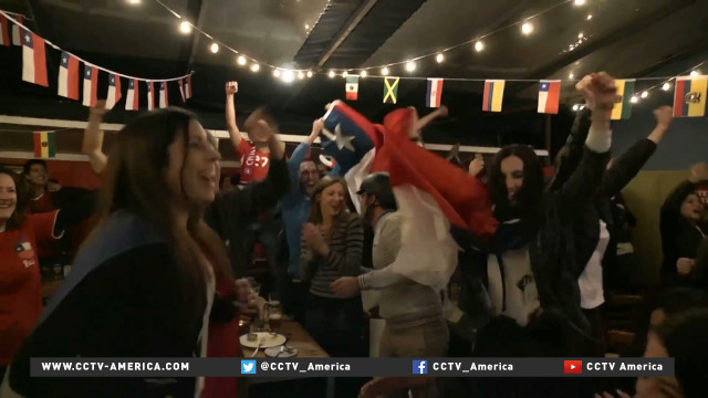 Chileans revel in victory over Argentina