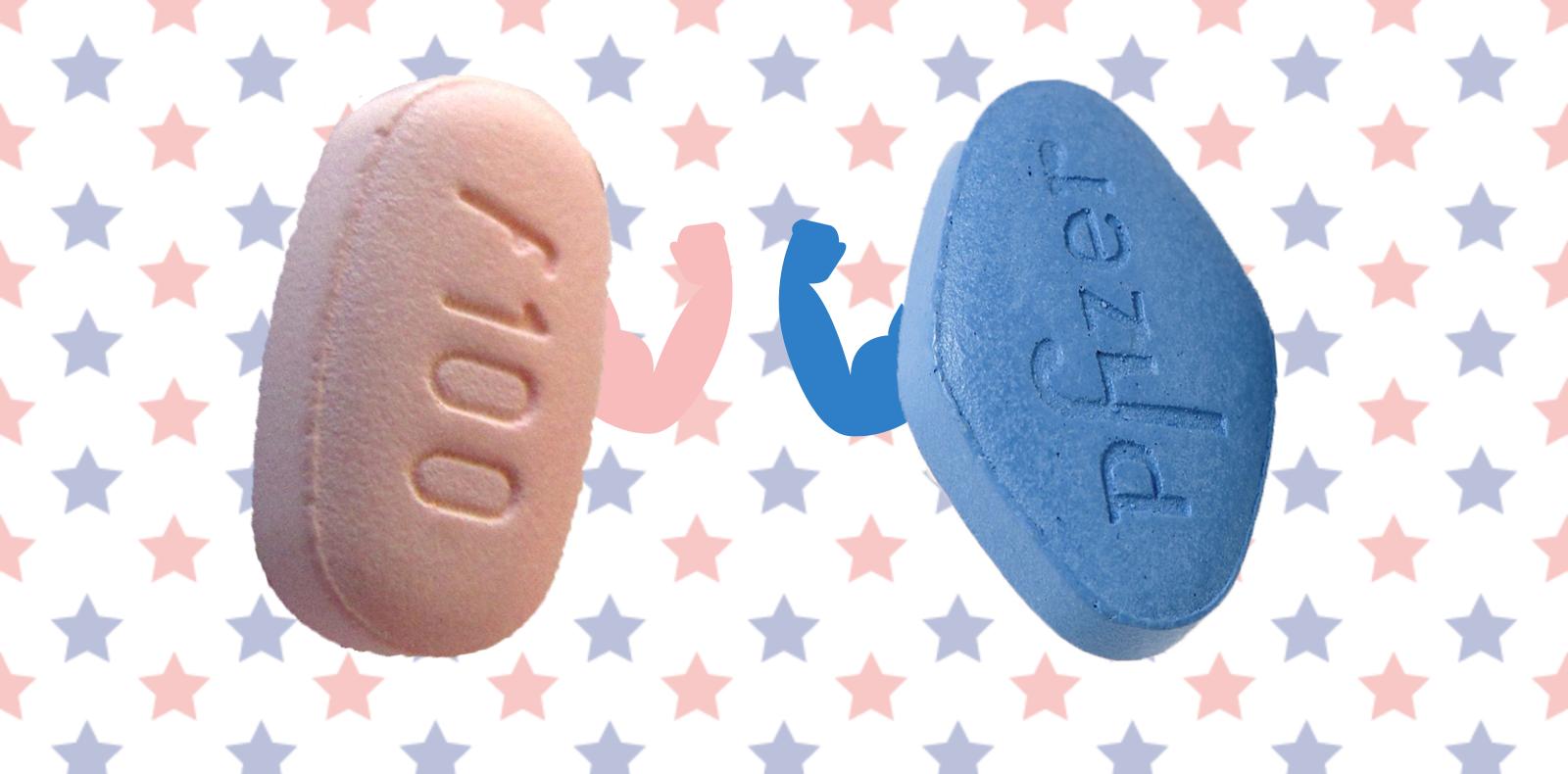 Stor vrangforestilling silke forudsætning Pink pill vs. blue pill: The difference between male and female sex drugs |  CGTN America