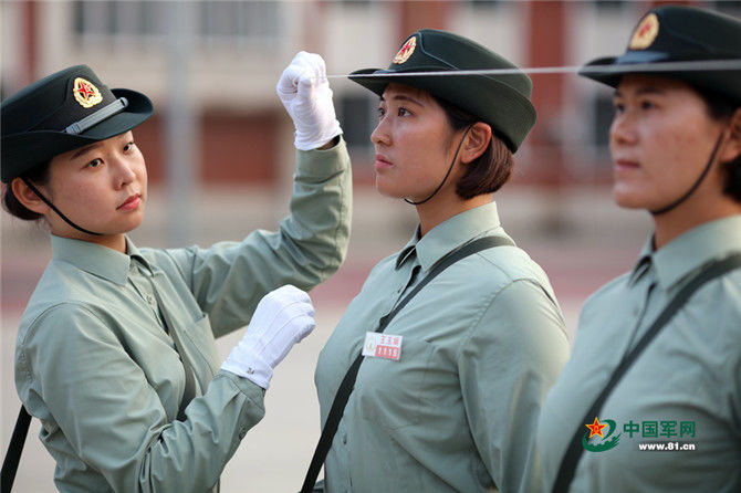 China’s only female medical soldier team prepares for Sept. 3 parade