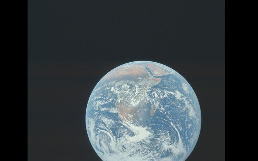 Apollo 17 Hasselblad image from film magazine 148/NN - Earth, LM Inspection, Orbital.