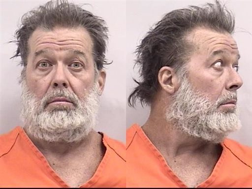 Colorado Springs shooting suspect Robert Lewis Dear of North Carolina is seen in  undated photos provided by the El Paso County Sheriff's Office. A gunman burst into a Planned Parenthood clinic Friday, Nov. 27, 2015 and opened fire, launching several gunbattles and an hourslong standoff with police as patients and staff took cover. By the time the shooter surrendered, at least three people were killed, including a police officer and at least nine others were wounded, authorities said.  (El Paso County Sheriff's Office via AP)