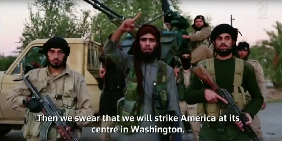 Screenshot of ISIL video via Reuters.
