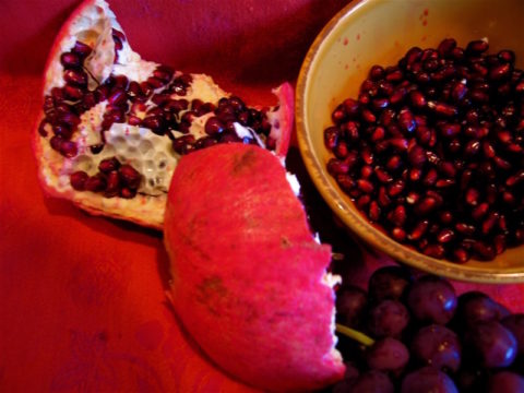 "Pomegranate" photo by flickr user Meesh Rheault/creative commons. 