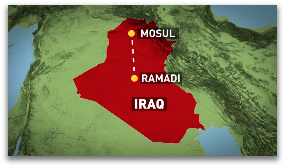 MOSUL RAMADI IRAQ MAP