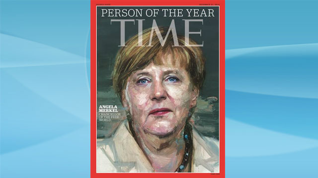 German Chancellor Angela Merkel is featured as Time's Person of the Year.