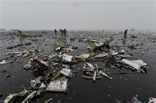Plane crashes in Russia; 62 dead
