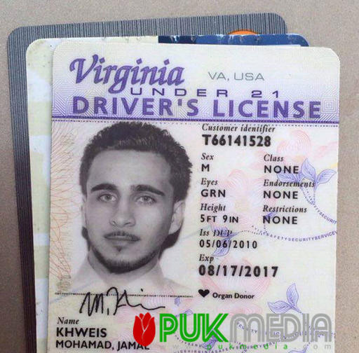 FILE - This photo posted online by PUK shows the Virginia driver's license found on a man who turned himself in to Kurdish forces in northern Iraq on Monday, March 14, 2016. The American Islamic State group fighter who handed himself over to Kurdish forces in Iraqs north earlier this week says he made a bad decision joining IS and traveling to Mosul, according to a heavily edited interview he gave to an Iraqi Kurdish television station that aired late Thursday night, March 17, 2016.  (PUK Media via AP, File)