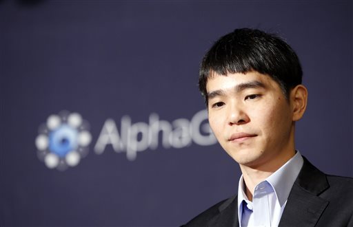 South Korean professional Go player Lee Sedol attends at a press conference after the Google DeepMind Challenge Match against Google's artificial intelligence program, AlphaGo, in Seoul, South Korea, Wednesday, March 9, 2016. (AP Photo/Lee Jin-man)