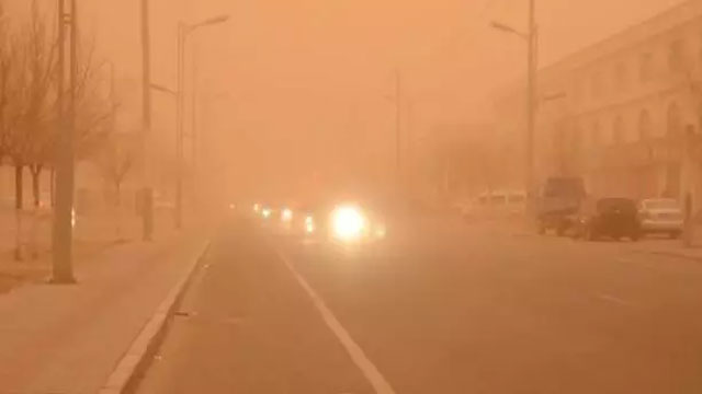 Sandstorm hit north and northwest China