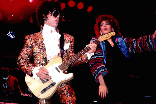 Prince performing with Sheila E.