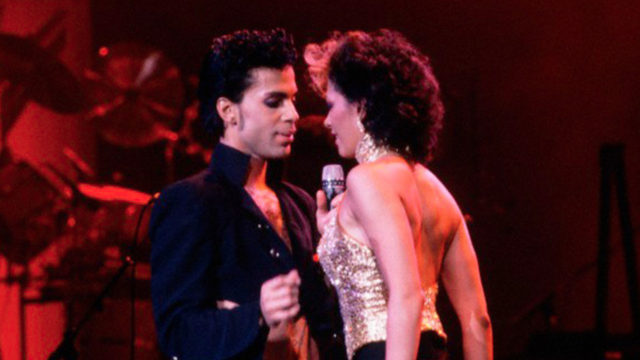 Prince performing with Sheena Easton
