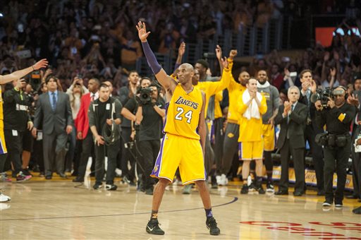 Celebrities at Kobe Bryant's Last Lakers Game April 2016