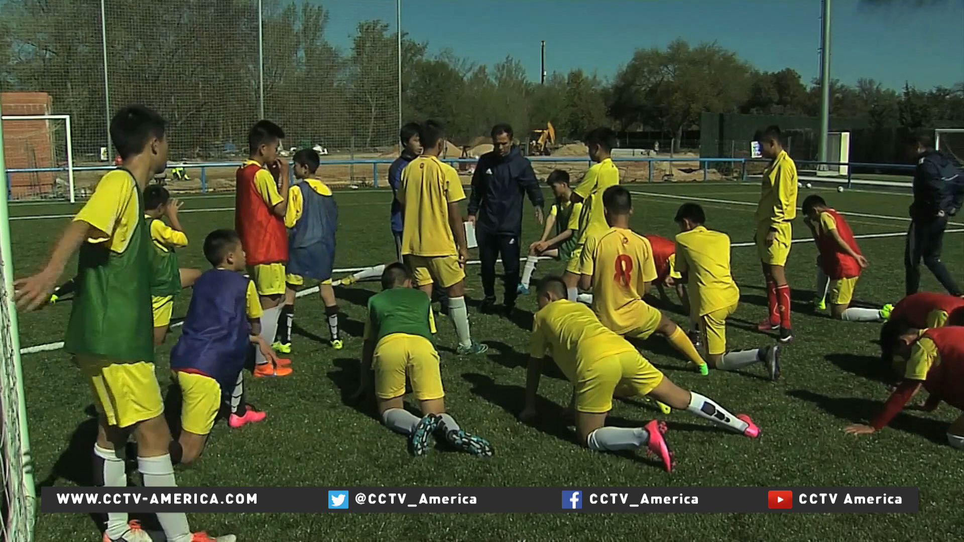 Chinese children football talents train in Madrid