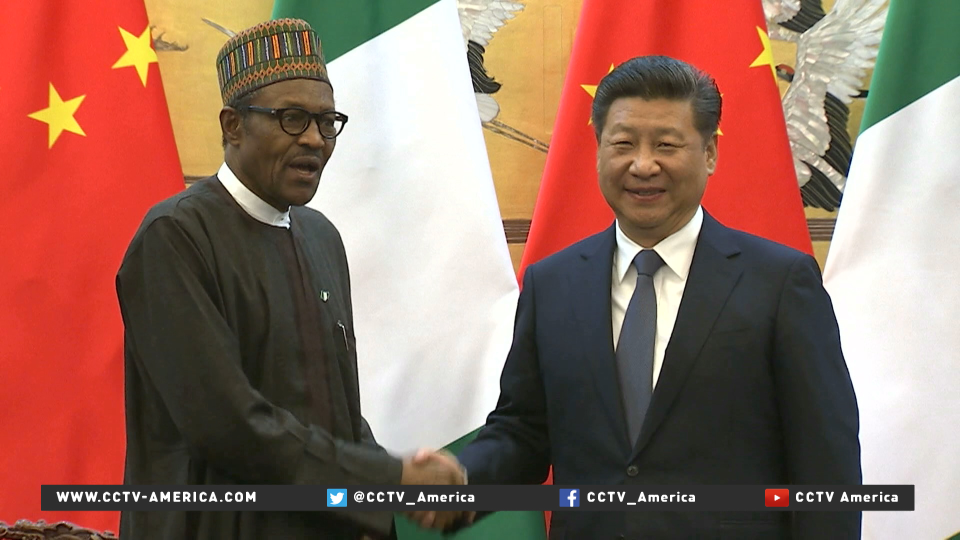 Nigerian president meets with Presidents Xi  in Beijing