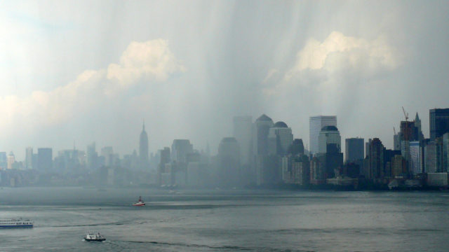 Rainstorms over Manhattan
