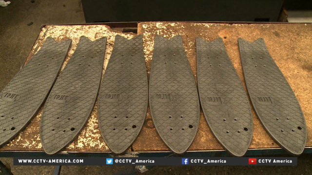 Entrepreneur turns abandoned nets into skateboards 2