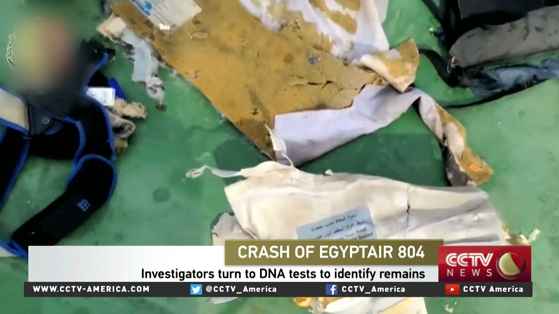 Investigators turn to DNA tests to identify remains from EgyptAir crash
